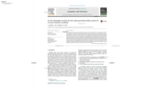 On the advantages of using the first-order generalised-alpha scheme for structural dynamic problems